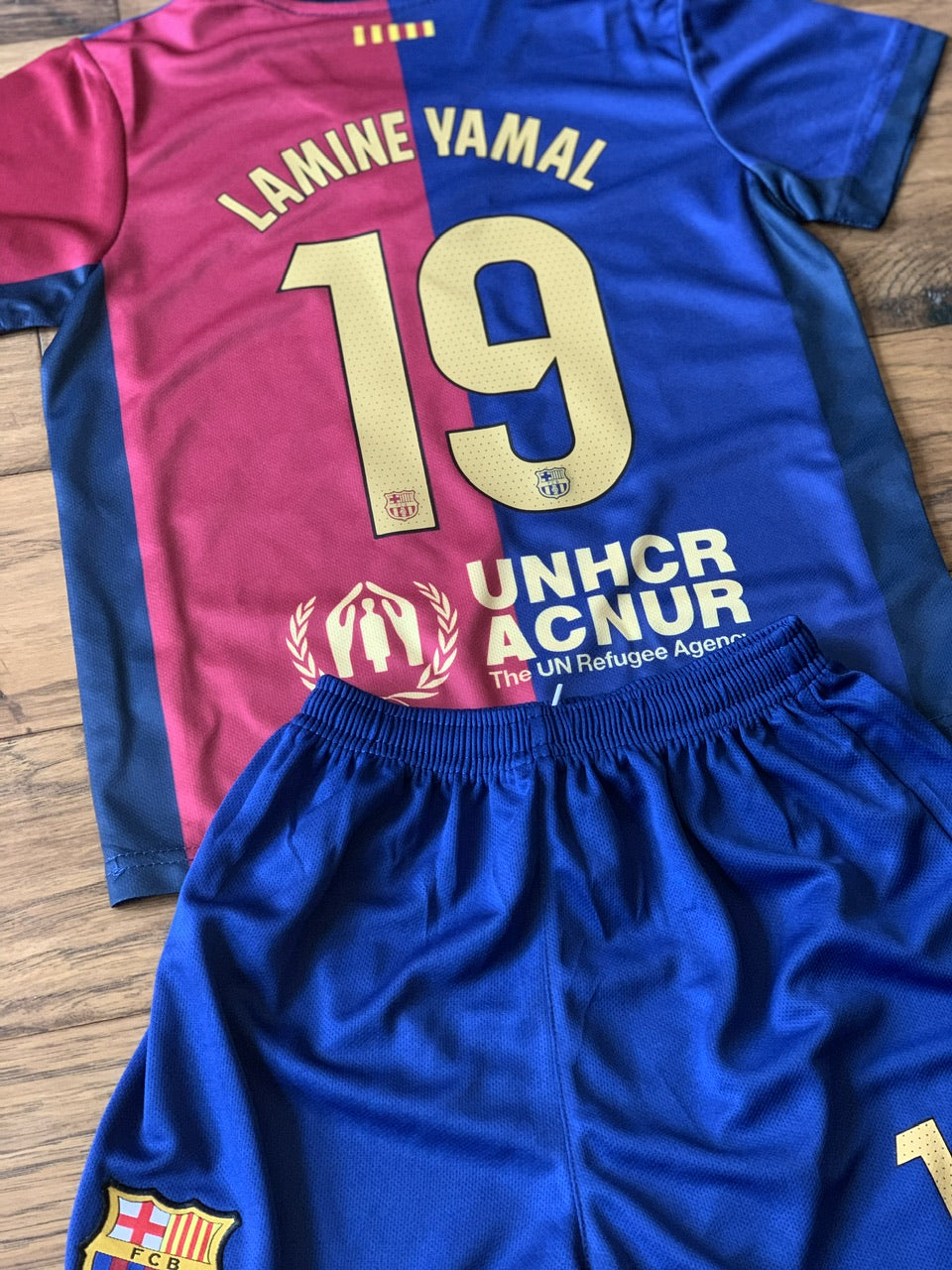 Lamine Yamal Barcelona Soccer Jersey Kids Toddler & Youth Sizes