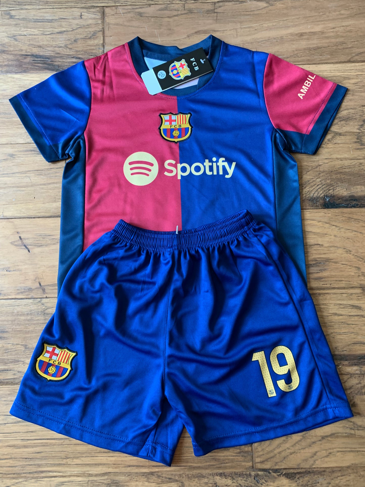 Lamine Yamal Barcelona Soccer Jersey Kids Toddler & Youth Sizes