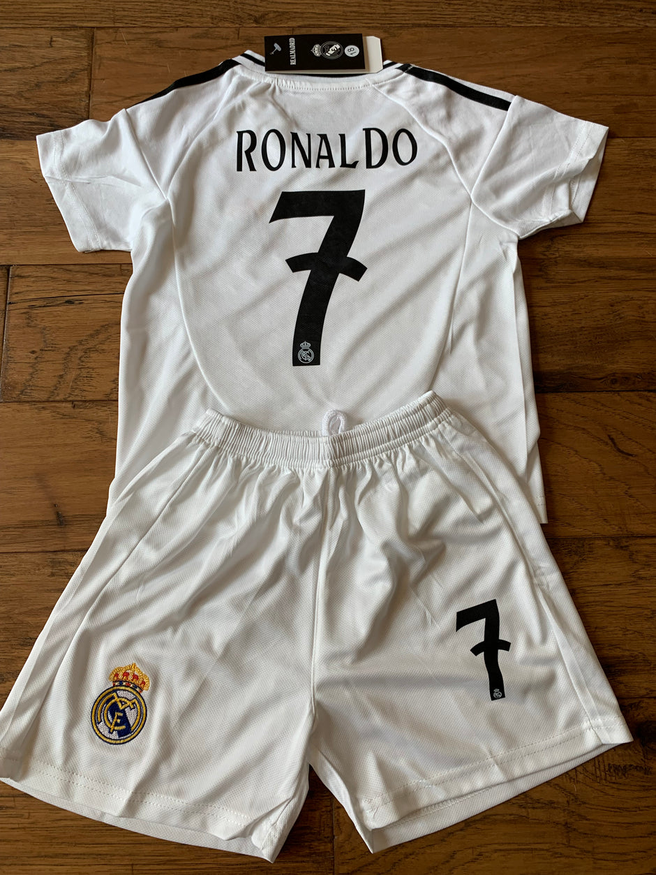 Cristiano Ronaldo Kids Soccer Jersey Kits - Toddler & Youth Sizes