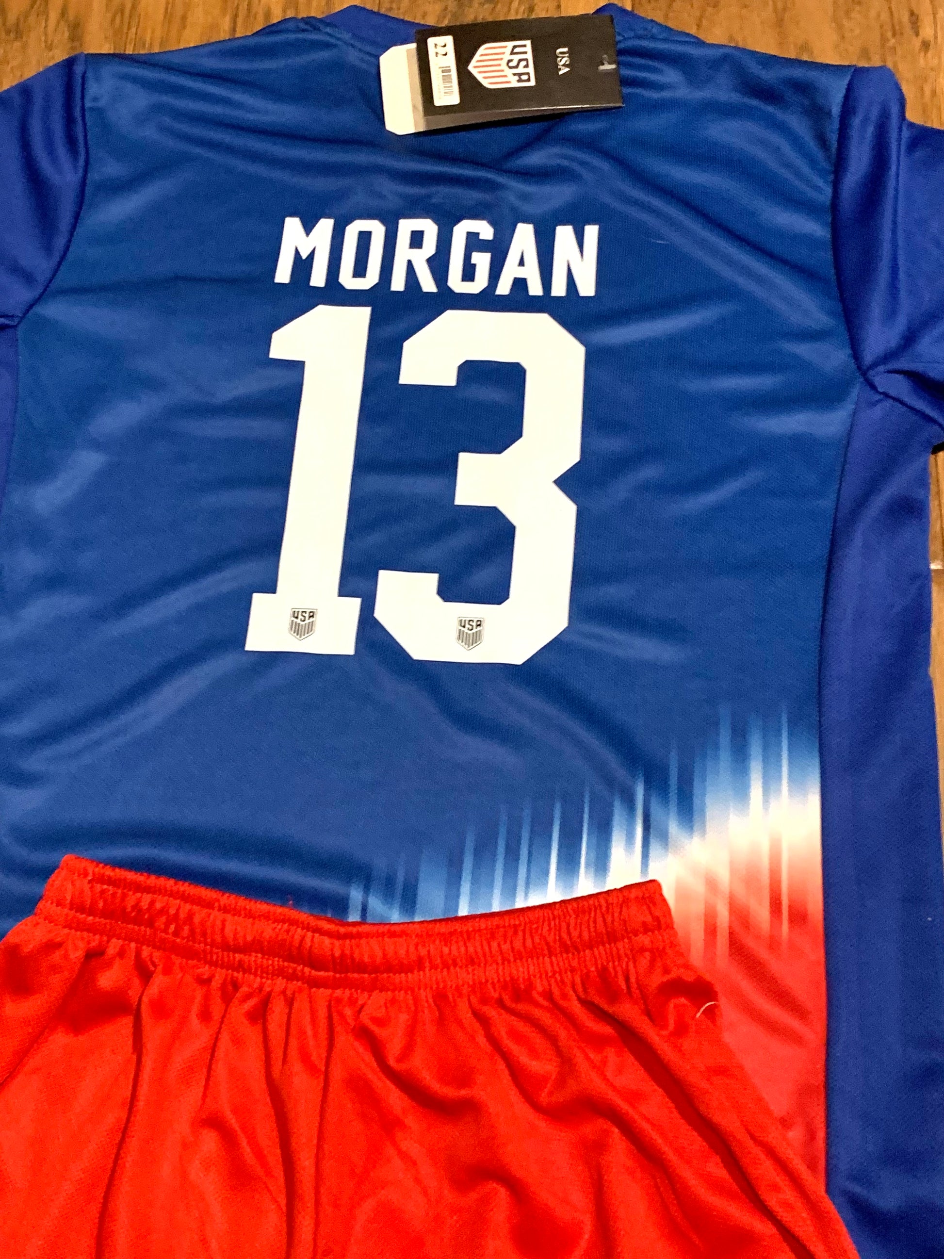 Alex Morgan Kids Soccer Jersey Set Toddler Youth Sizing