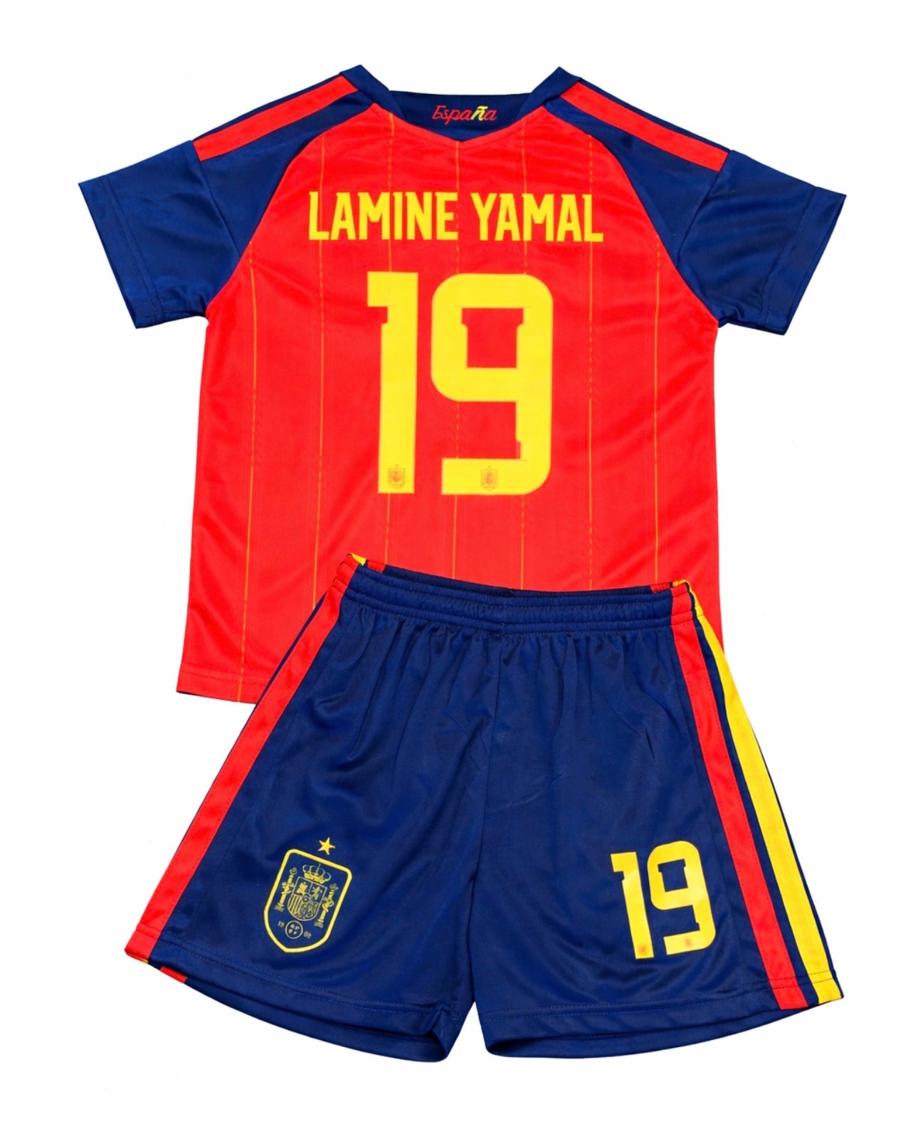 Kids Yamal Spain soccer Jersey Kit toddler youth