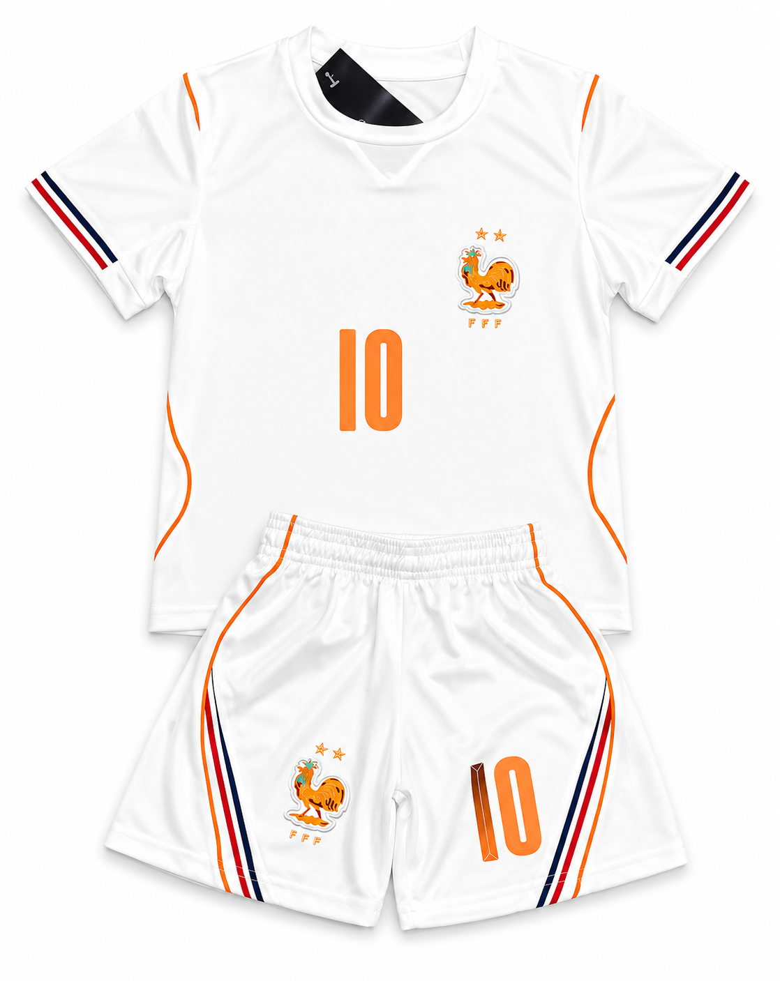 Kylian Mbappé France Youth Kids Soccer Jersey Toddler and youth Sizes 18 20 22 24 26 28 30 2 Piece Set