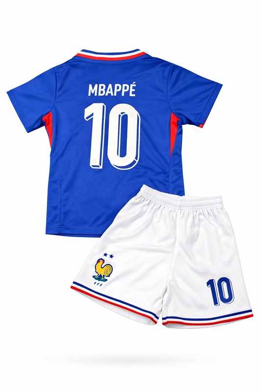 MBAPPÉ FRANCE SOCCER KIDS TODDLER YOUTH, SOCCER JERSEY KIT FOOTBALL JERSEY