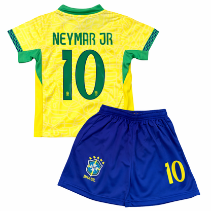 Neymar Jr kids Toddler Brazil soccer jersey kit - Neymar Jr Toddler & Youth Soccer Jersey Uniform