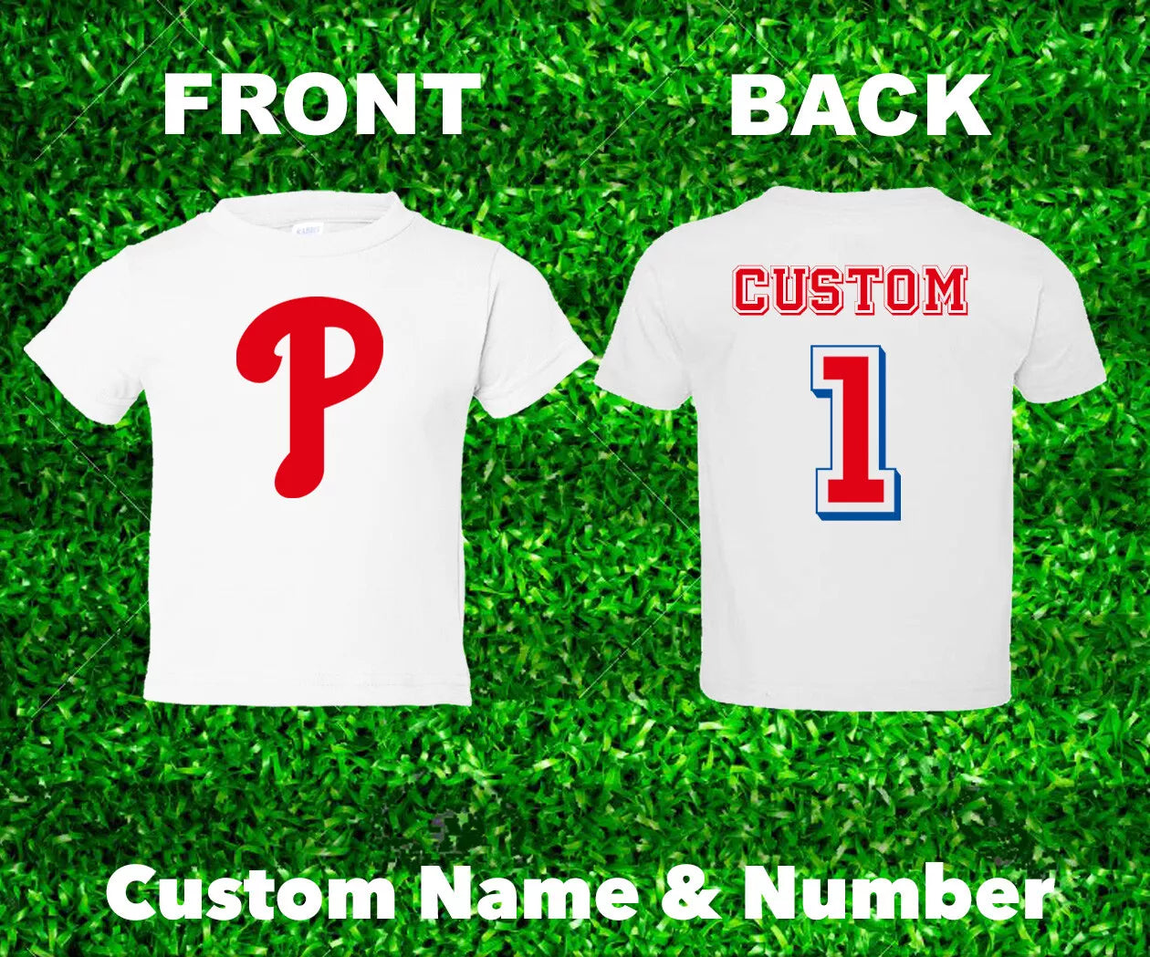 Custom Philadelphia Phillies Baseball Newborn Bodysuit Romper Personalized Shirt