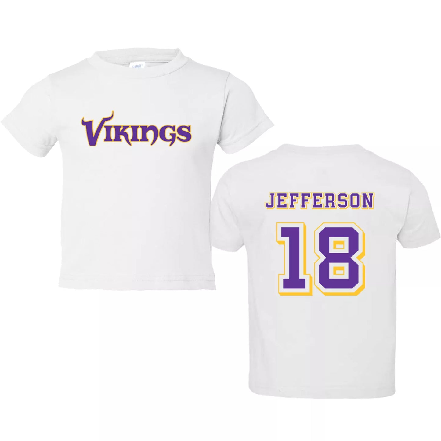 Justin Jefferson Vikings Bodysuit Baby Outfit Newborn Kids Football Shirt