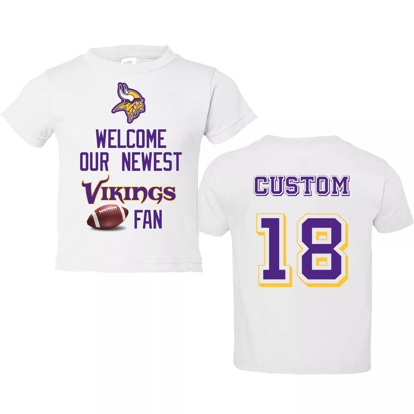 Minnesota Vikings Custom Newborn Bodysuit Justin Jefferson Fan Football Shirt