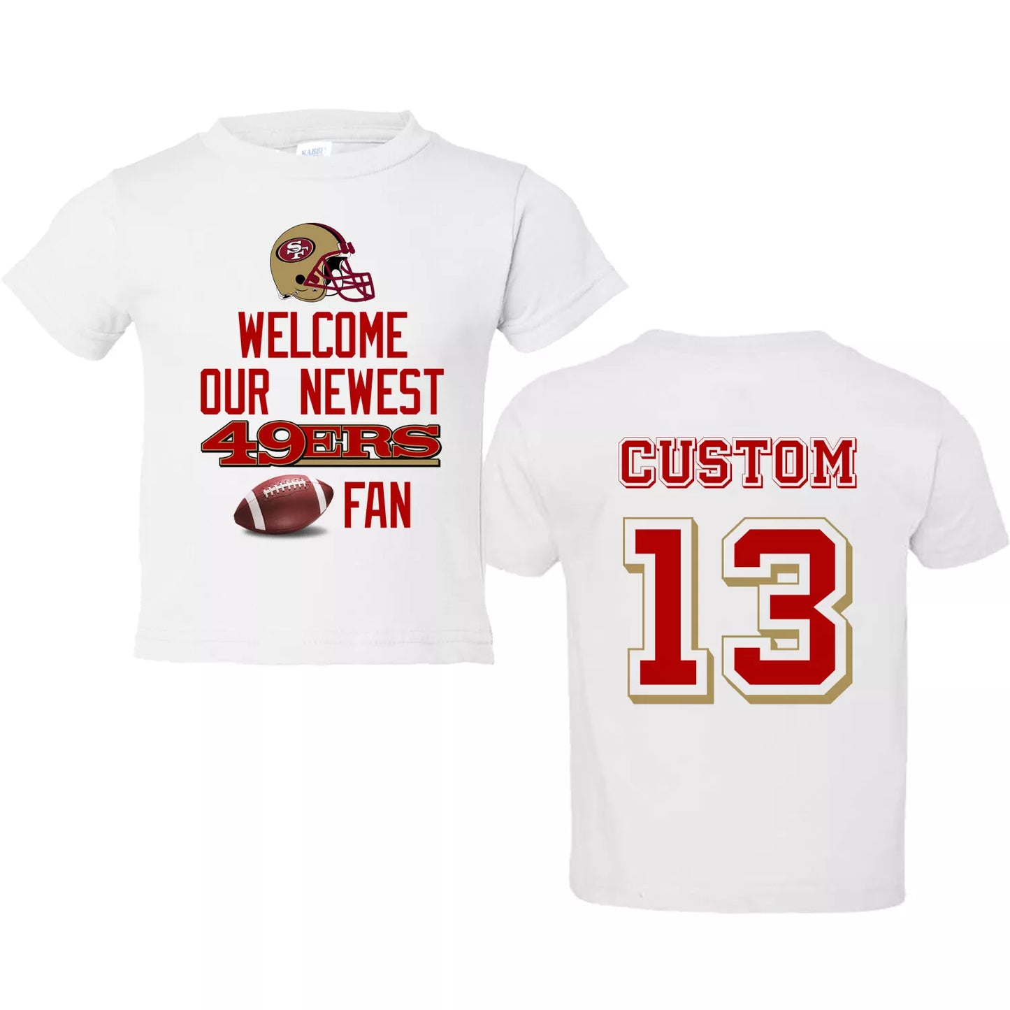 49ers custom t shirt clearance