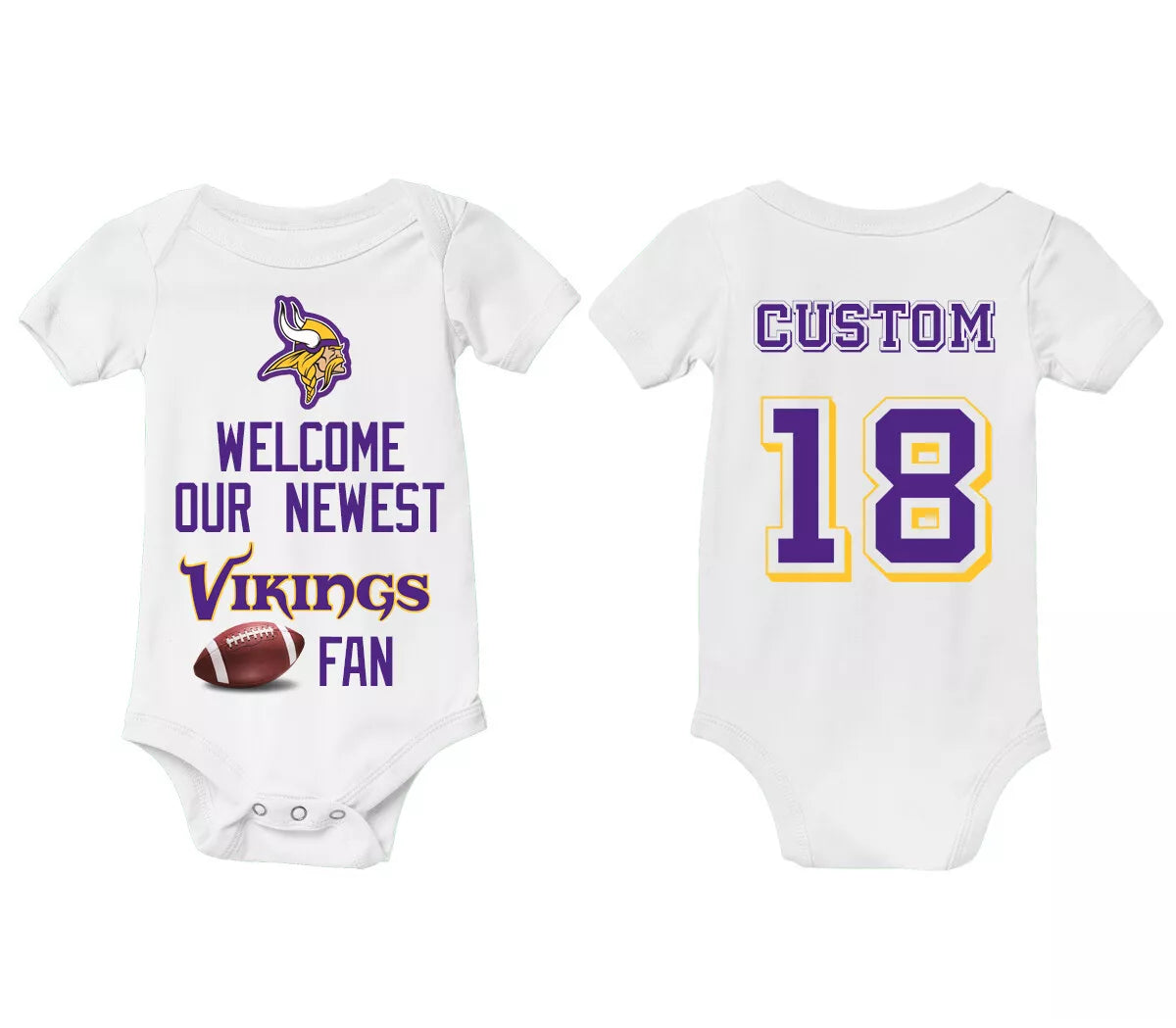 Kansas City Football Baby Shirt Bodysuit 1 Piece KC Fan Infant Newborn Outfit