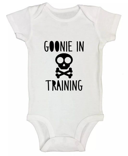 Goonie In Training Funny Movie Kids Baby Bodysuit 1 Piece Romper Outfit Tee