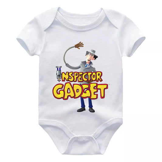 Inspector Gadget Kids One Piece Bodysuit Cartoon Funny Baby Shower Gag Gift Idea