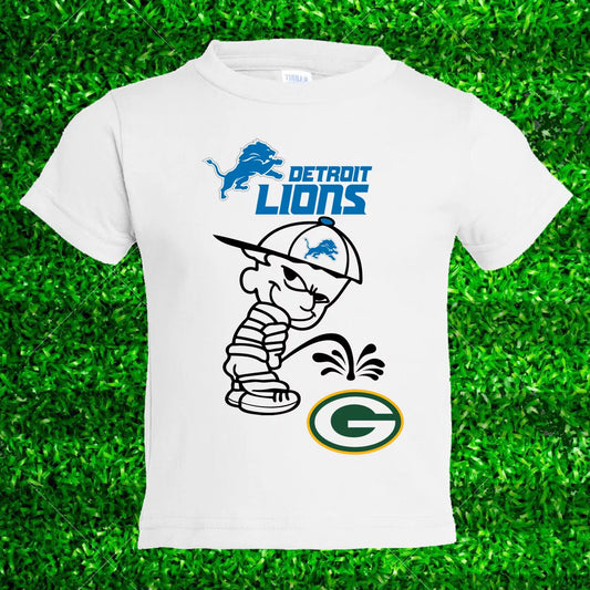 Detroit Football Kids Toddler Tshirt Funny Football Rival Gag Packers Boys Shirt