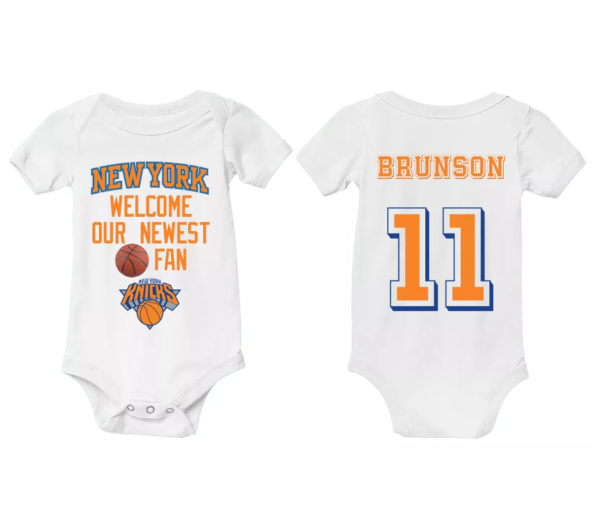 New York Baseball Bodysuit Knicks Infant Baby Tees NYC Romper Gift For Kids